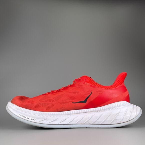 Hoka Carbon X Men\'s Size 14 Red White Running Sneakers Athletic Shoes Casual GUC main image 5